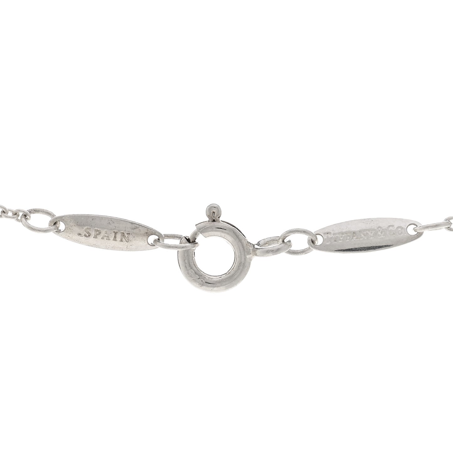 Sterling Silver Diamond .03ct Elsa Peretti Diamonds by the Yard Pendant Necklace