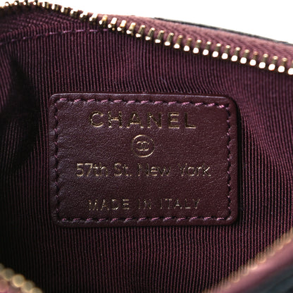 Chanel Aged Calfskin Quilted Small Lucky Charms Cosmetic Case Black 7 of 9