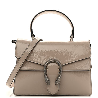 Gucci Crinkled Patent Small Dionysus Top Handle Bag Sphinx 1 of 10