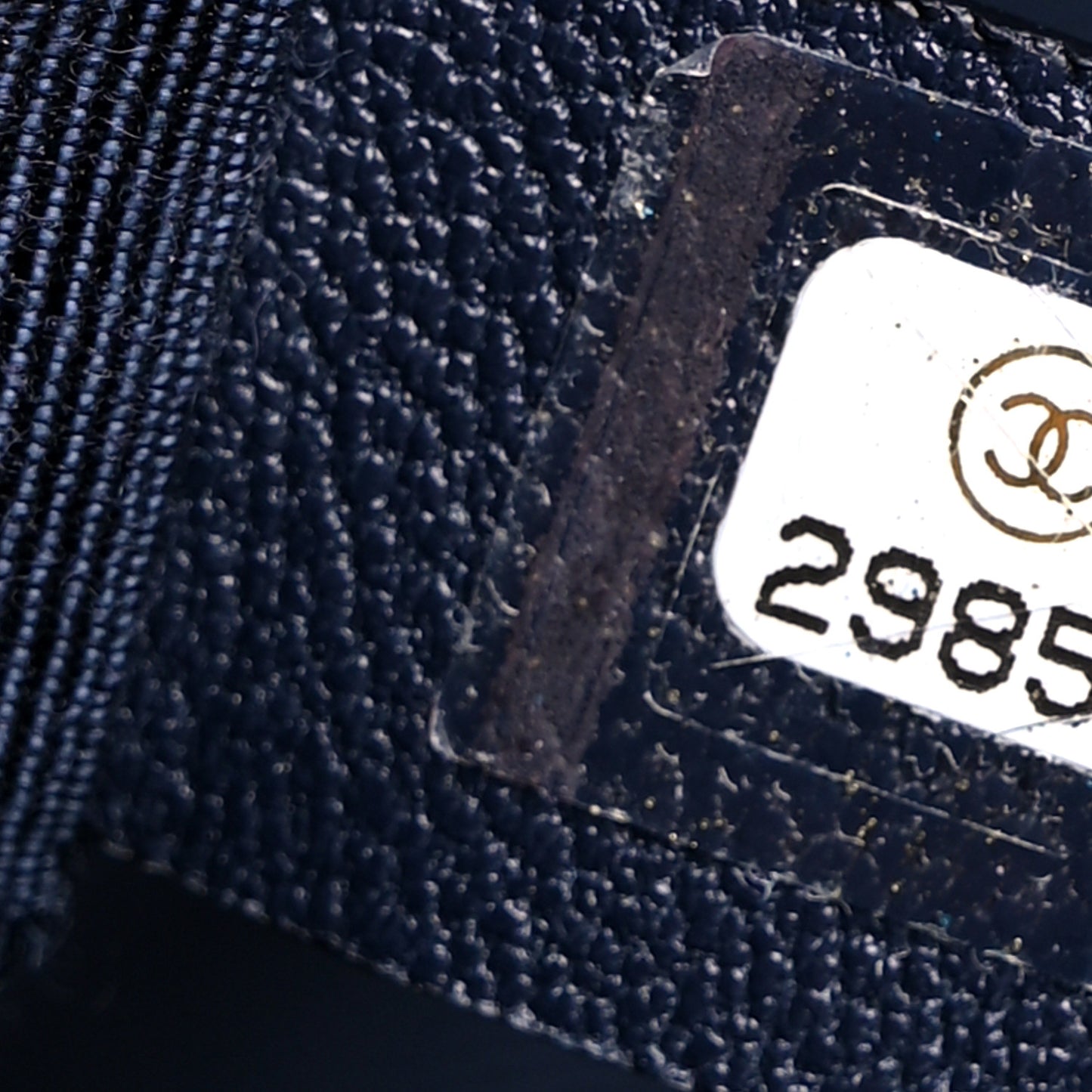 Lambskin Quilted Large Chanel 19 Flap Navy Blue