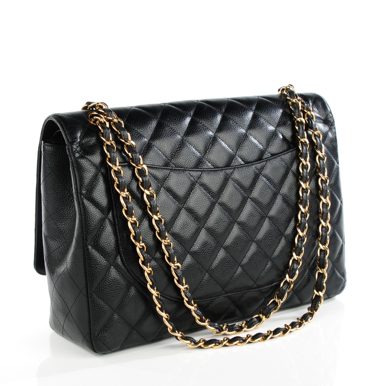 Chanel Caviar Quilted Maxi Double Flap Black 3 of 8