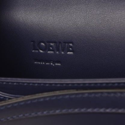 Loewe Calfskin Stitches Barcelona Shoulder Bag Blue 6 of 8