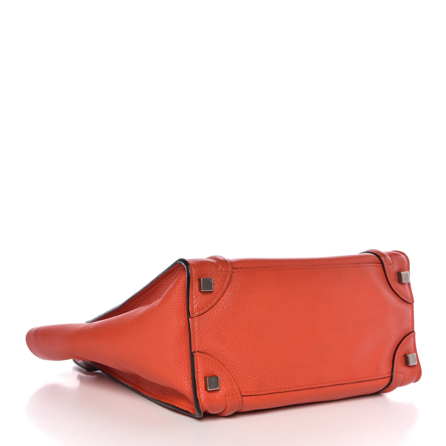 Pebbled Calfskin Micro Luggage Red