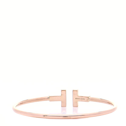Tiffany 18K Rose Gold T Wire Bracelet 3 of 6