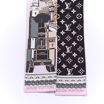 Louis Vuitton Silk Monogram Around The World Bandeau Black 2 of 3