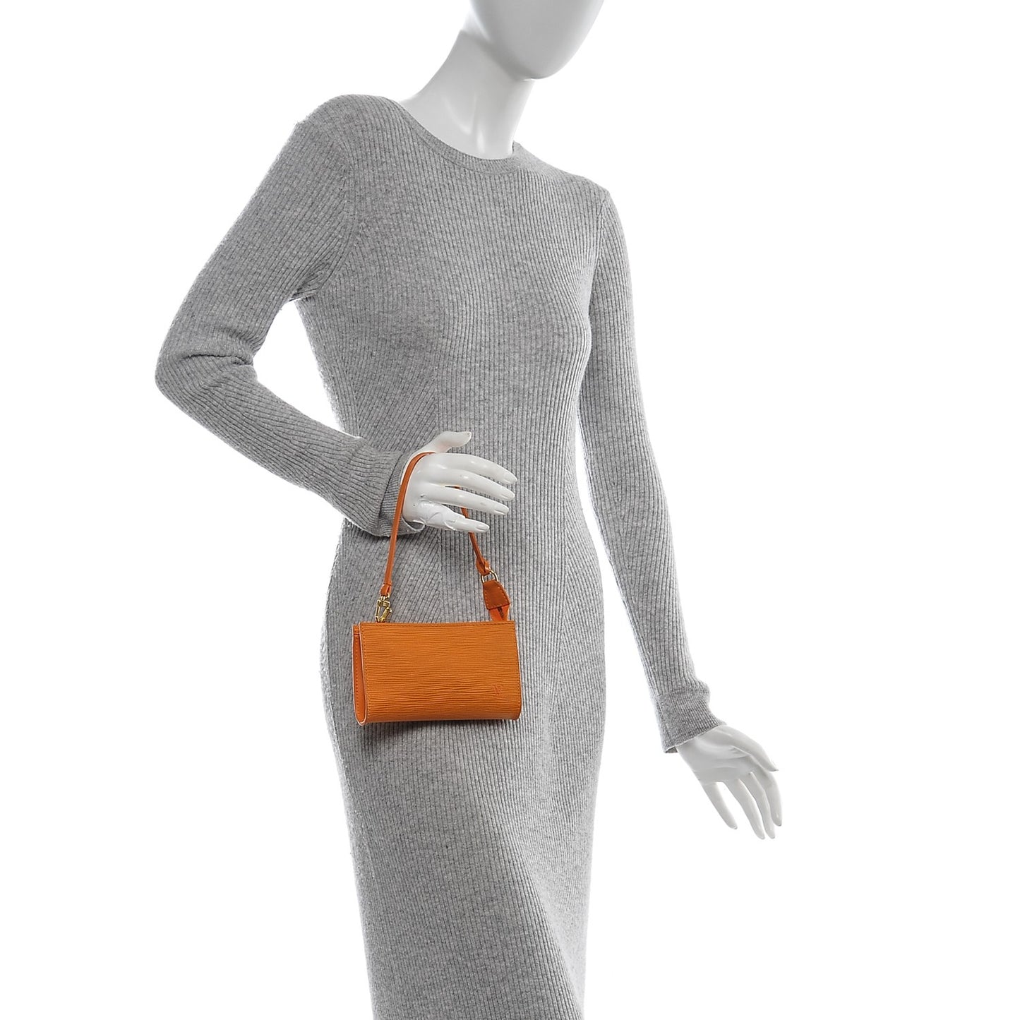 Epi Bucket Pochette Accessories Mandarin