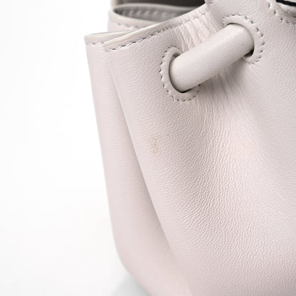 Bottega Veneta Lambskin Small Beak Triangle Flap Shoulder Bag Chalk 11 of 11