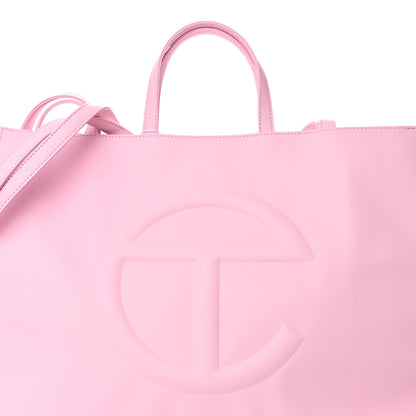 Telfar Vegan Leather Large Shopping Bag Bubblegum 7 of 9