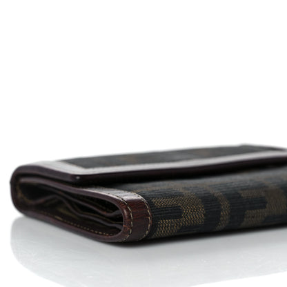 Fendi Zucca Compact Wallet Tobacco 8 of 9