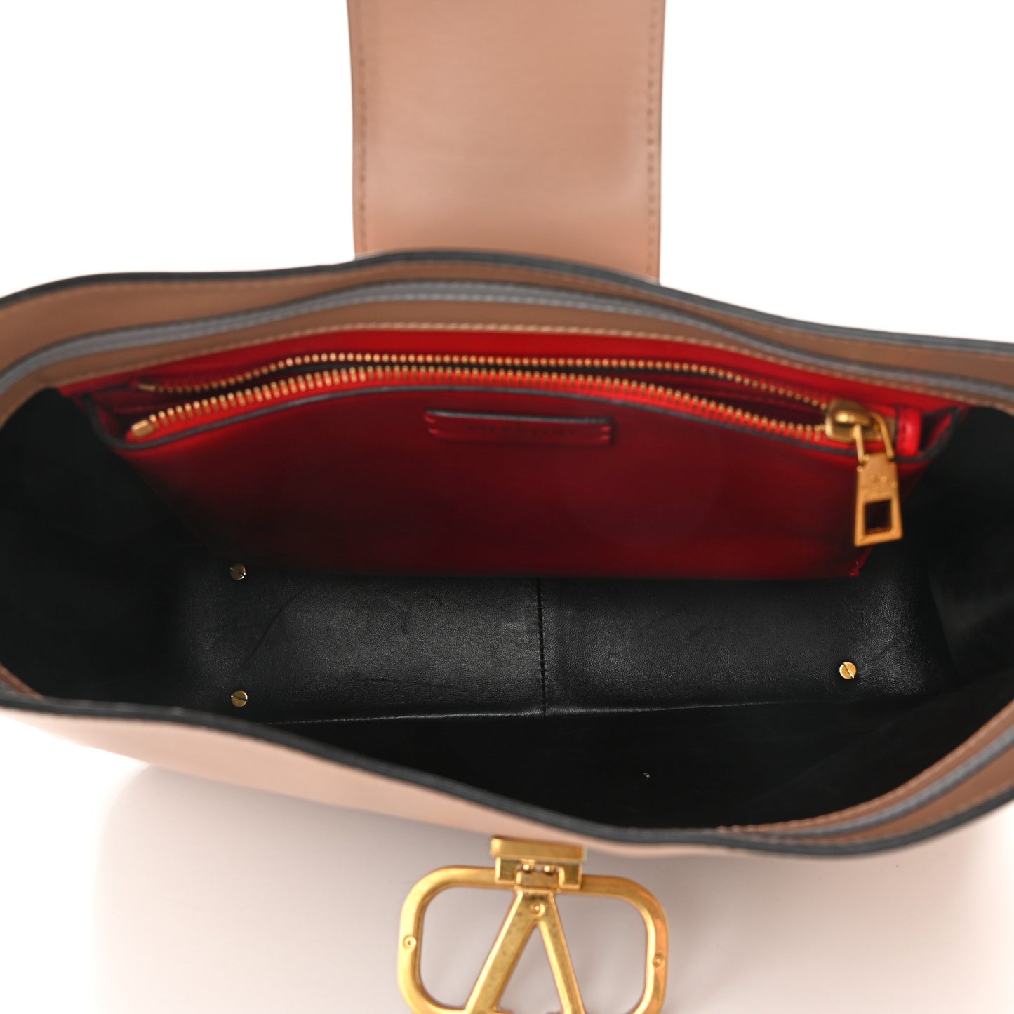 Smooth Calfskin VSling Hobo Bag Camel Rose