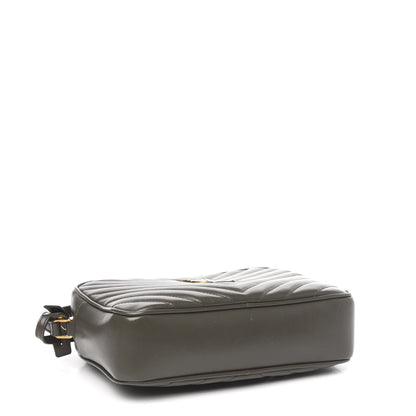 Saint Laurent Calfskin Matelasse Monogram Lou Camera Bag Military Olive 4 of 10