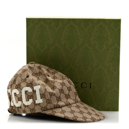 Gucci Monogram Patch Logo Soft Baseball Hat S Beige Cocoa 10 of 10