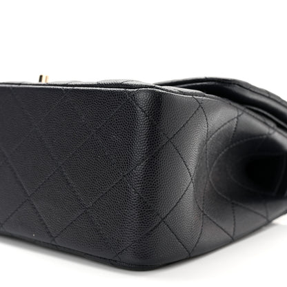 Chanel Caviar Quilted Jumbo Double Flap Navy 10 of 12