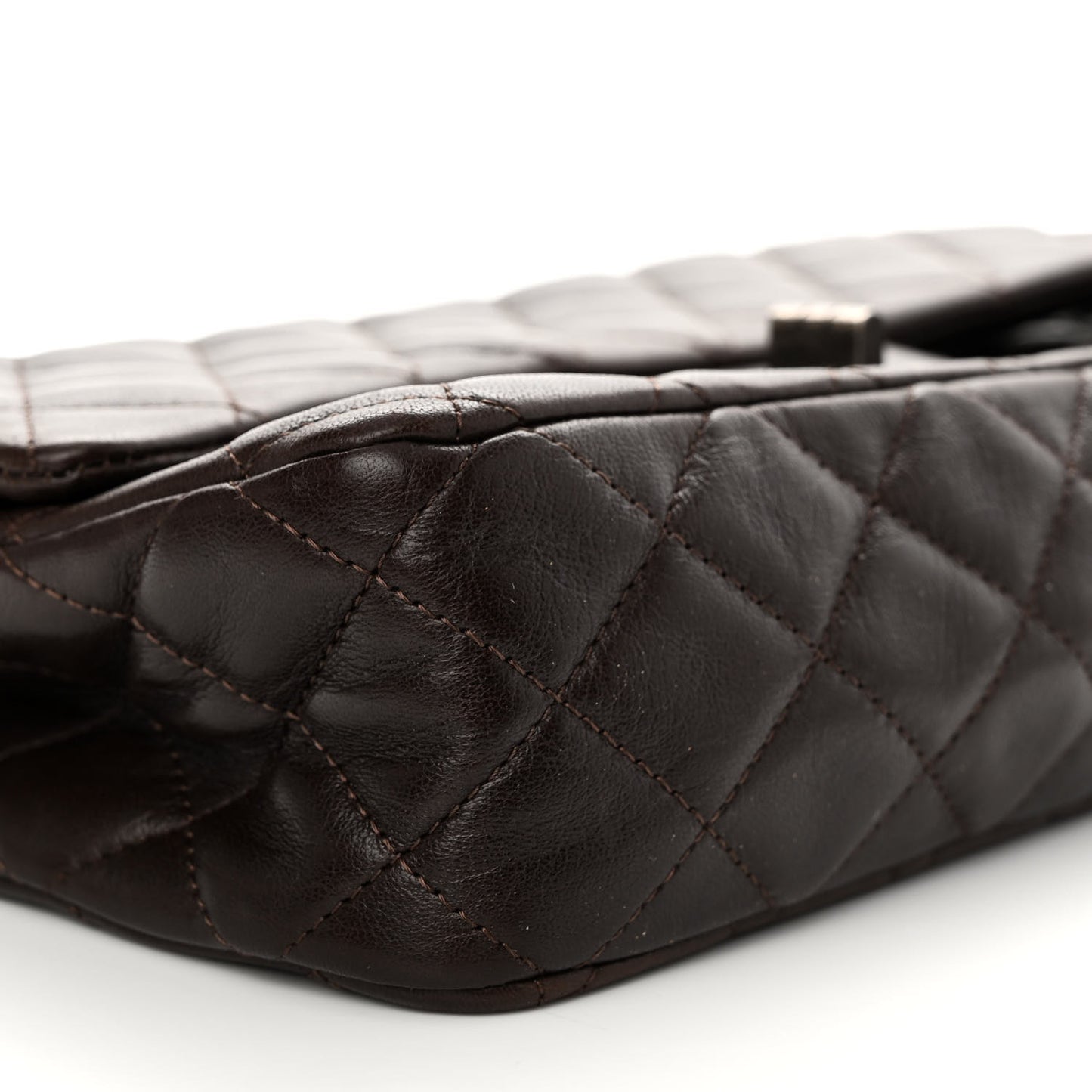 Goatskin Quilted 2.55 Reissue 225 Flap Dark Brown