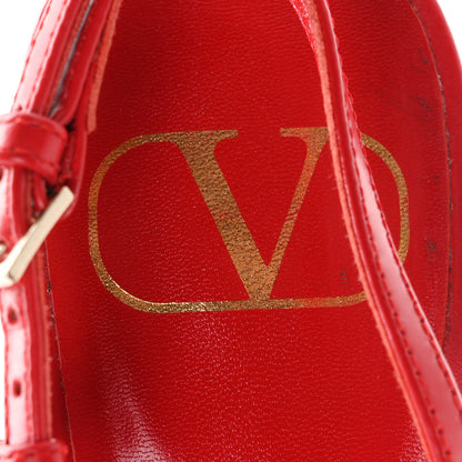 Valentino Garavani Calfskin Tonal Signature Vlogo Slingback 80mm Pumps 36.5 Rouge Pur 8 of 10