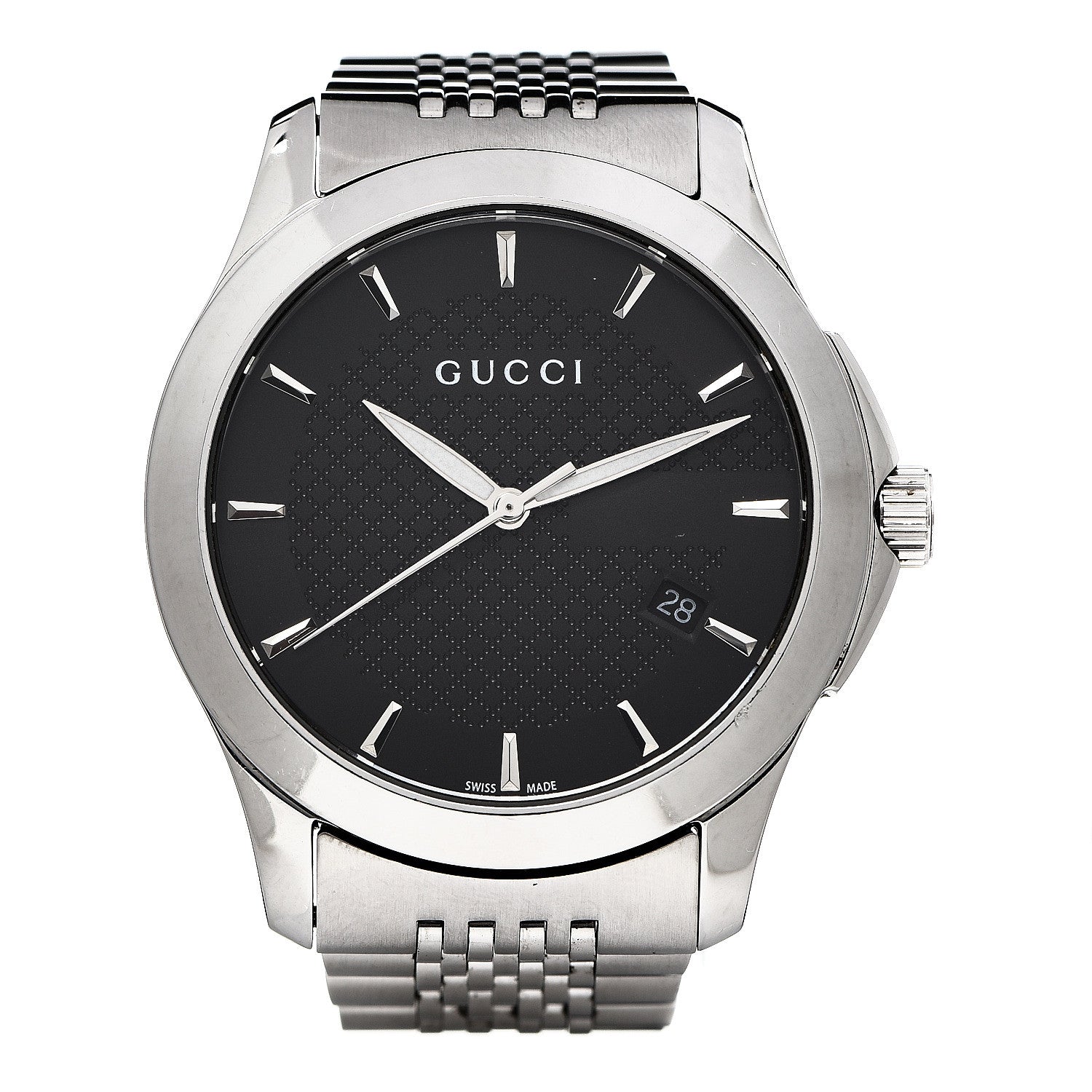 Gucci Stainless Steel 38mm G-Timeless Quartz Watch Black 1 of 6