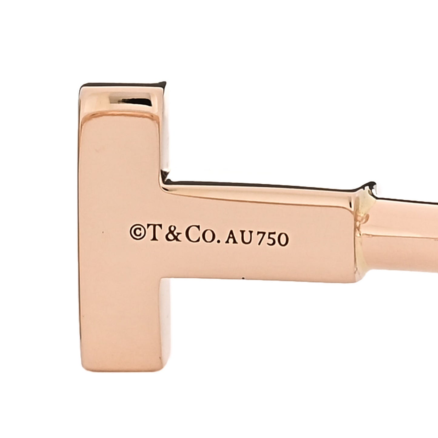 18K Rose Gold T Wire Bracelet