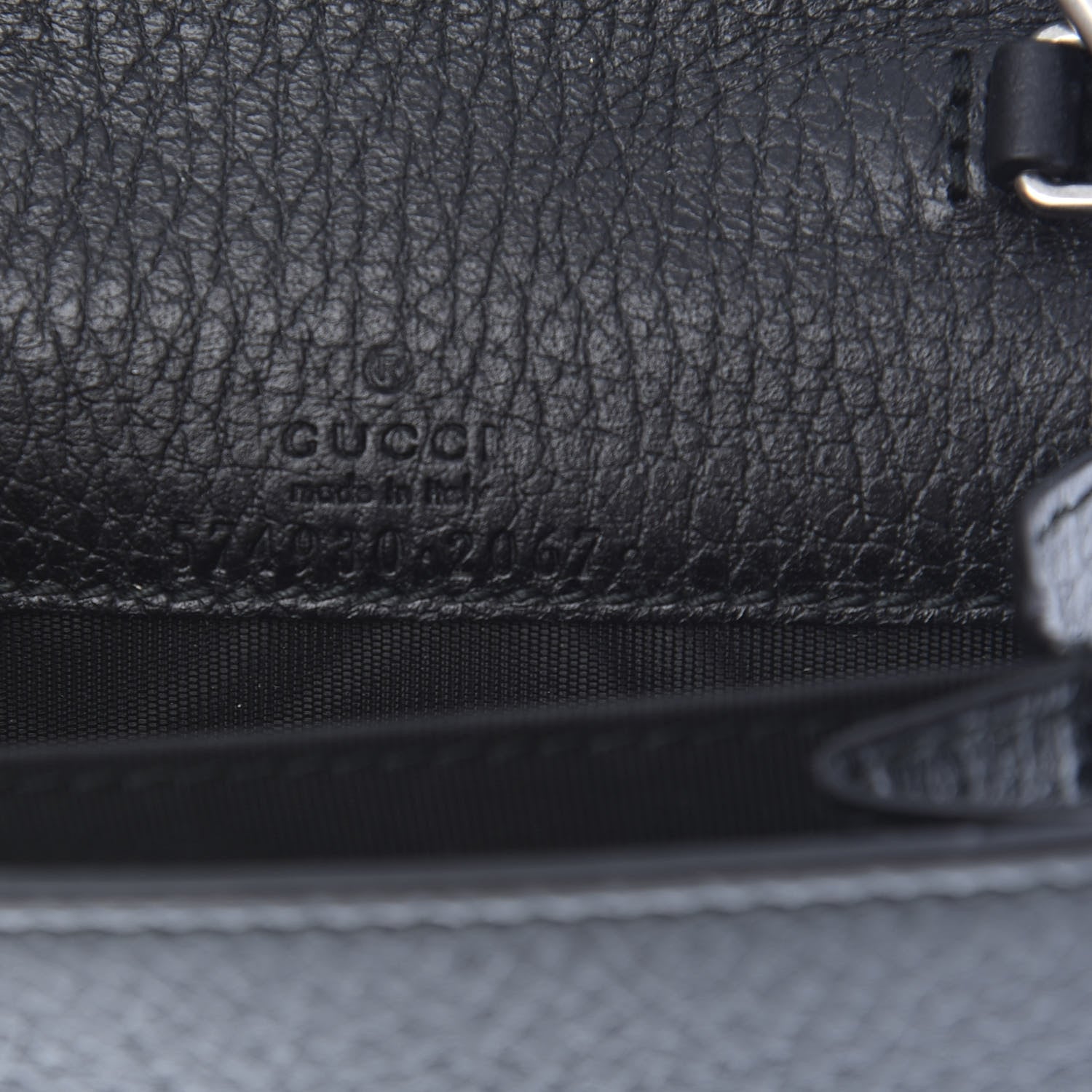 Gucci Calfskin Dionysus Coin Purse Black 6 of 7