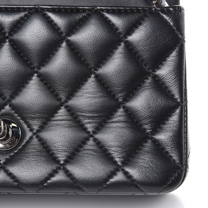 Chanel Lambskin Quilted Mini Rectangular Flap Black 8 of 13