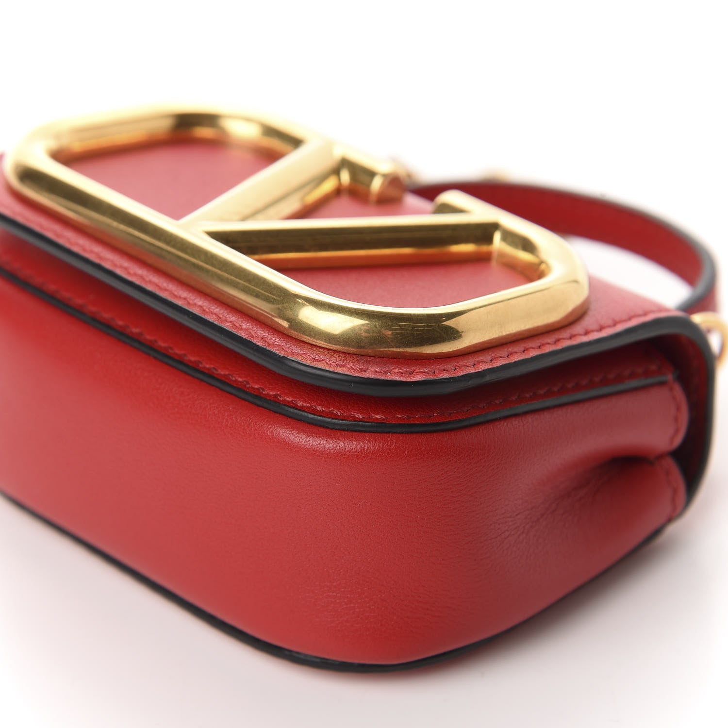 Valentino Garavani Calfskin Mini Supervee Crossbody Bag Rouge Pur 7 of 10