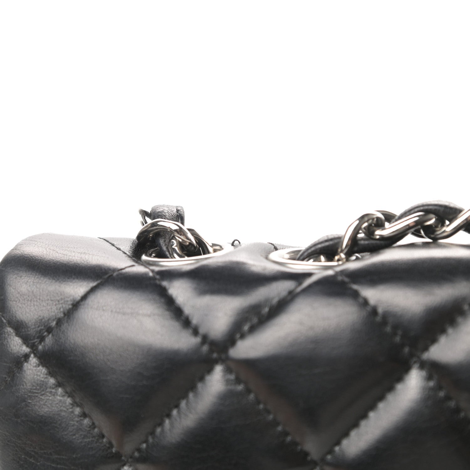 Chanel Lambskin Quilted Jumbo Single Flap Black 17 of 19