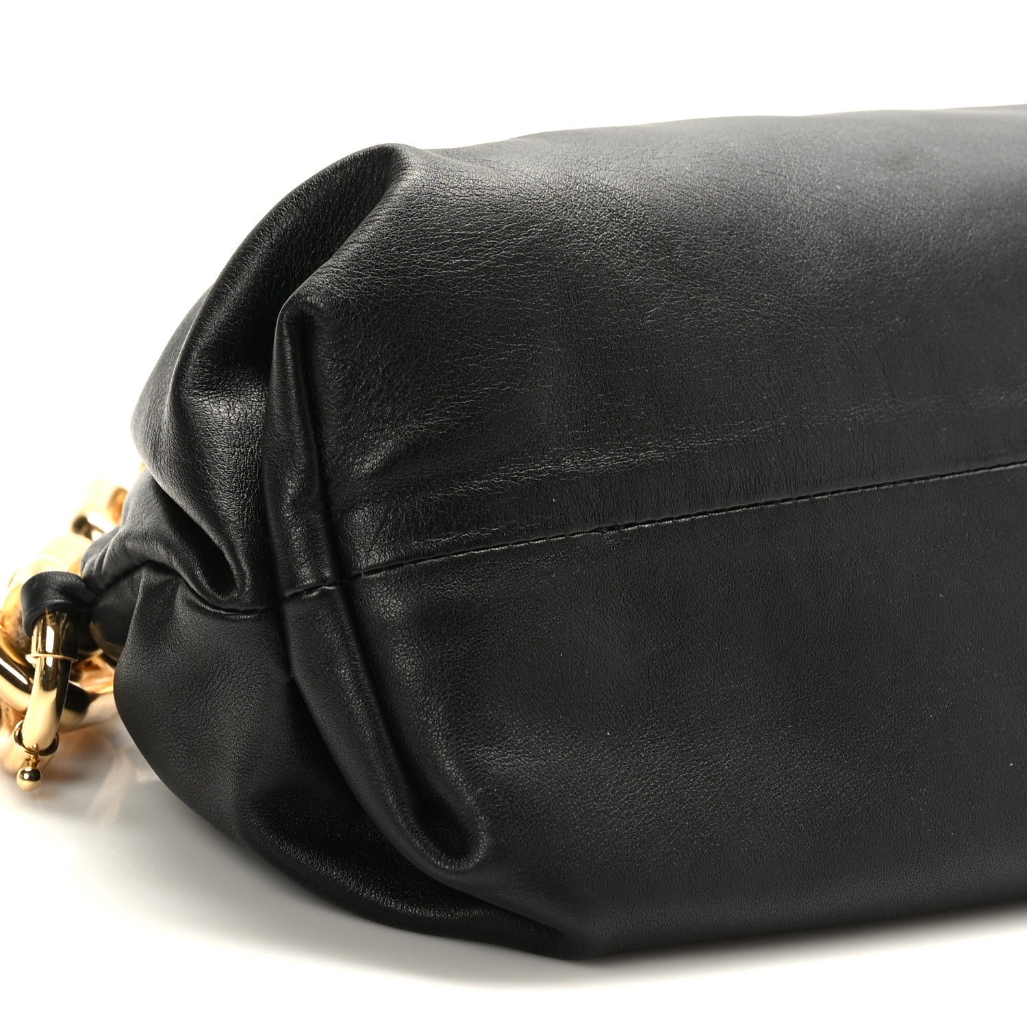 Bottega Veneta Calfskin The Pouch Chain Black 8 of 9