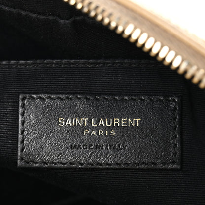 Saint Laurent Calfskin Matelasse Monogram Lou Camera Bag Dark Beige 6 of 19