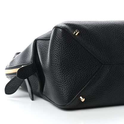 Burberry London Grainy Calfskin Medium Greenwood Bowling Bag Black 7 of 8