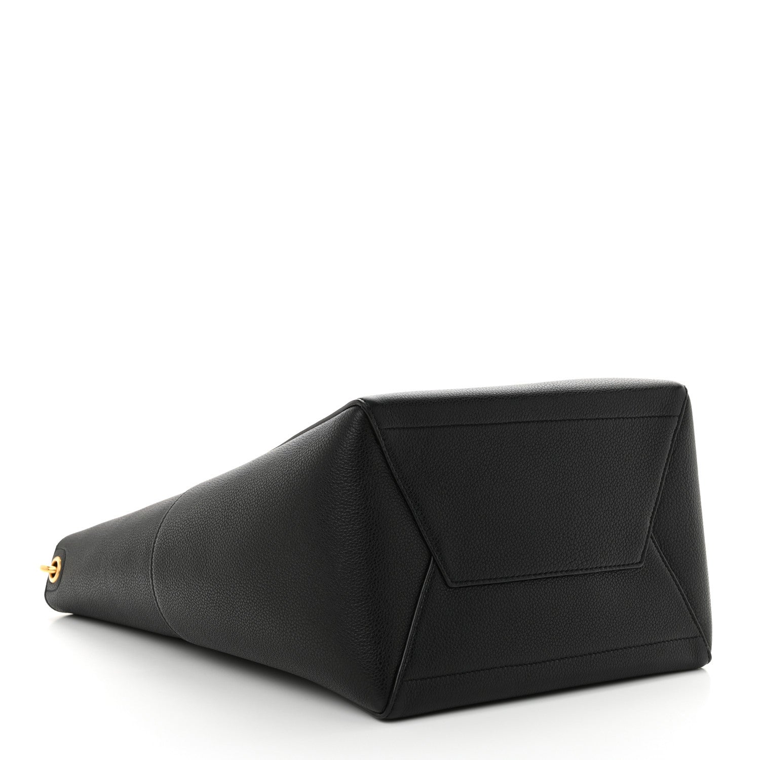 Celine Soft Grained Calfskin Sangle Bucket Bag Black 4 of 11