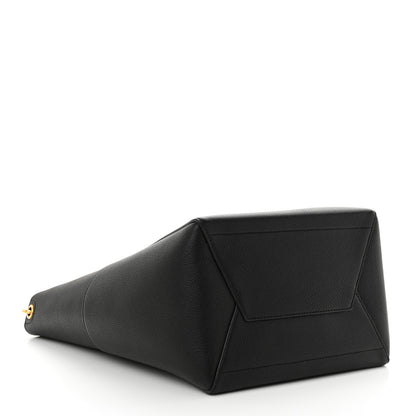 Celine Soft Grained Calfskin Sangle Bucket Bag Black 4 of 11