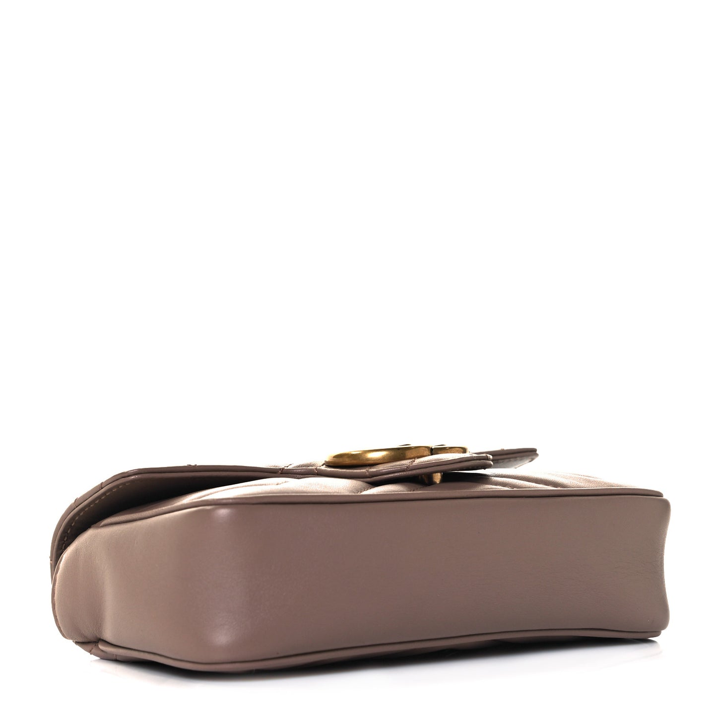 Calfskin Matelasse Super Mini GG Marmont Shoulder Bag Porcelain Rose