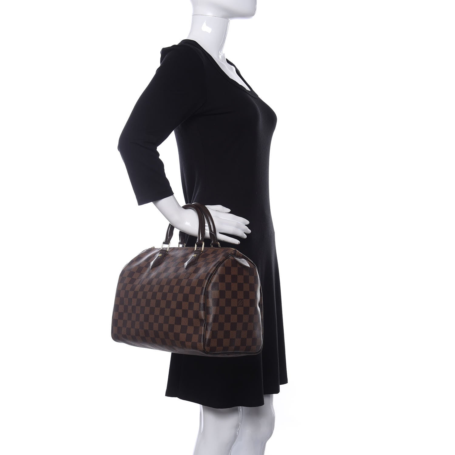 Louis Vuitton Damier Ebene Speedy 30 2 of 9