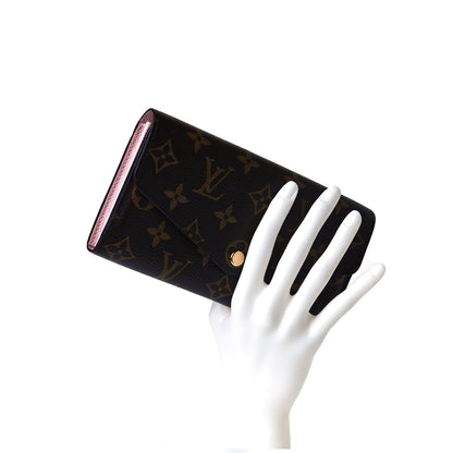 Louis Vuitton Monogram Sarah Wallet NM Rose Ballerine 2 of 9