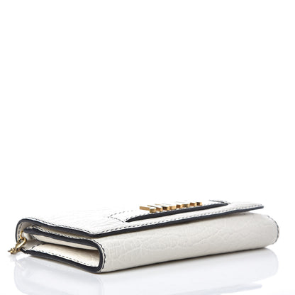 Christian Dior Grained Lambskin J'adior Croisiere Chain Wallet White 4 of 7