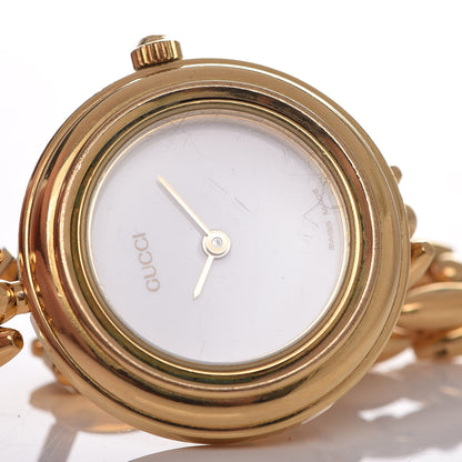 Gucci Stainless Steel 26mm Rice Link Interchangeable Bezel Quartz Watch 8 of 9