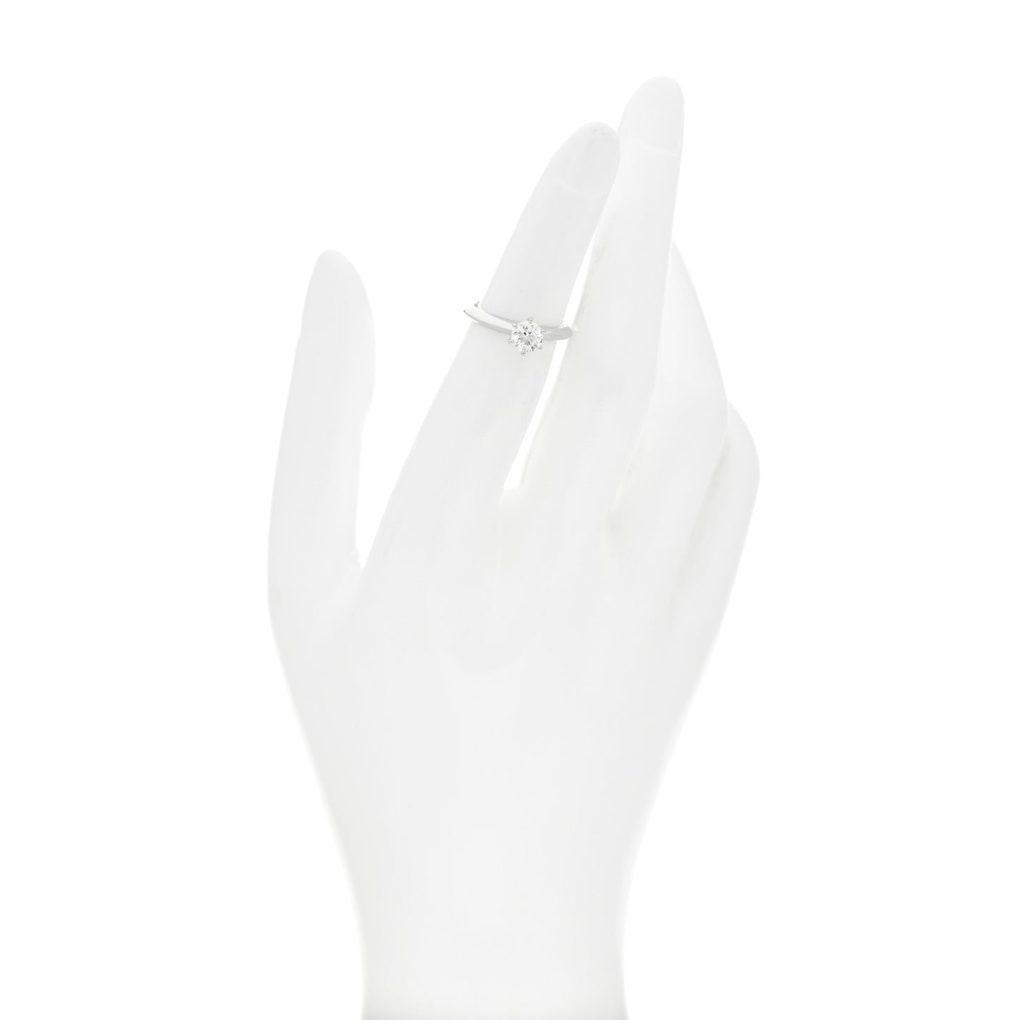 Platinum Diamond .55ct Solitaire Engagement Ring 47 4