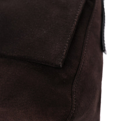 Fendi Suede Calfskin Mama Baguette Brown 13 of 14