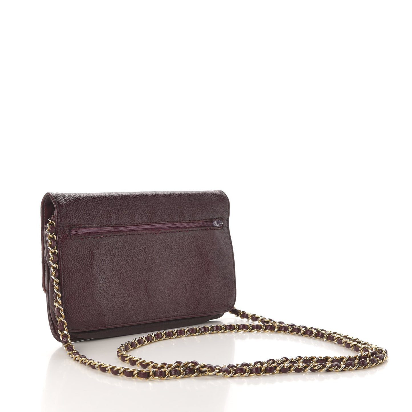 Caviar Timeless CC Wallet on Chain WOC Dark Red