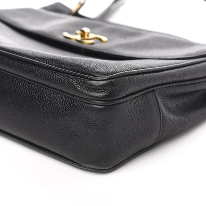 Chanel Caviar Flap Shoulder Bag Black 13 of 15
