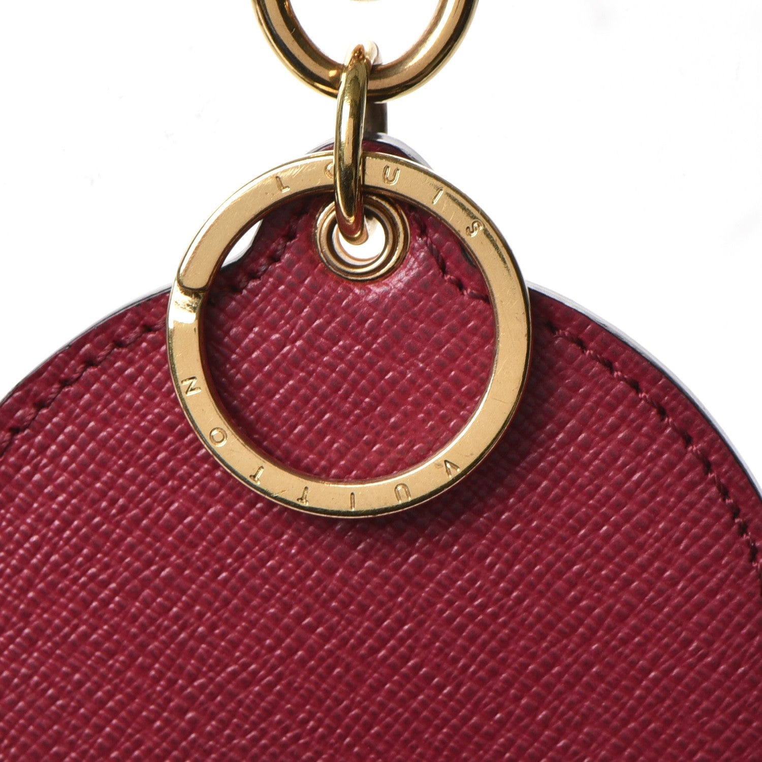 Louis Vuitton Monogram Illustre Multi V Bag Charm Key Ring Fuchsia 5 of 6