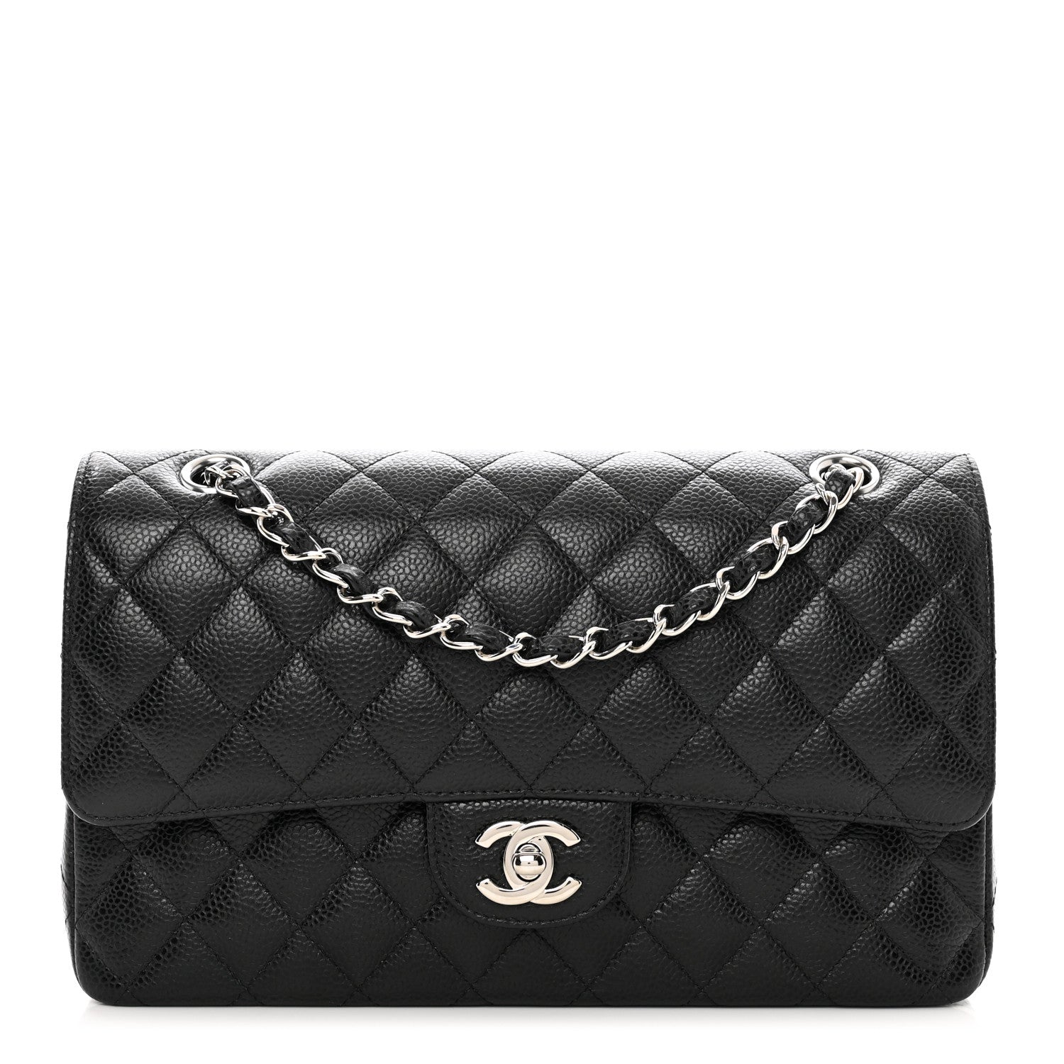 Chanel Caviar Quilted Medium Double Flap Black 1 of 10