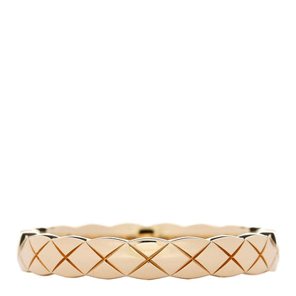 Chanel 18K Yellow Gold Mini Coco Crush Ring 56 7.5 1 of 5