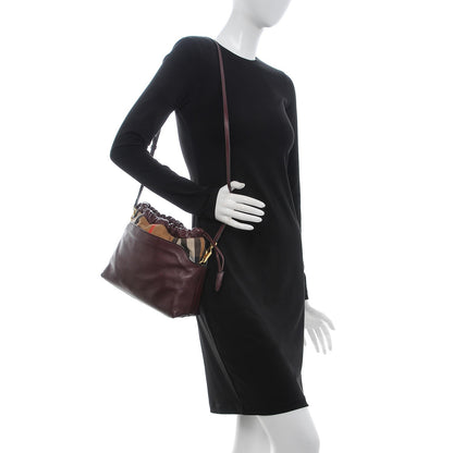 Burberry Calfskin House Check Little Crush Deep Claret 2 of 9