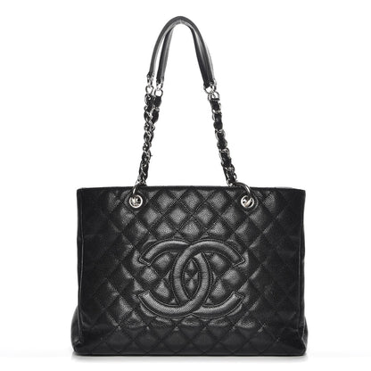 Chanel Caviar Quilted Grand Shopping Tote GST Black 1 of 8