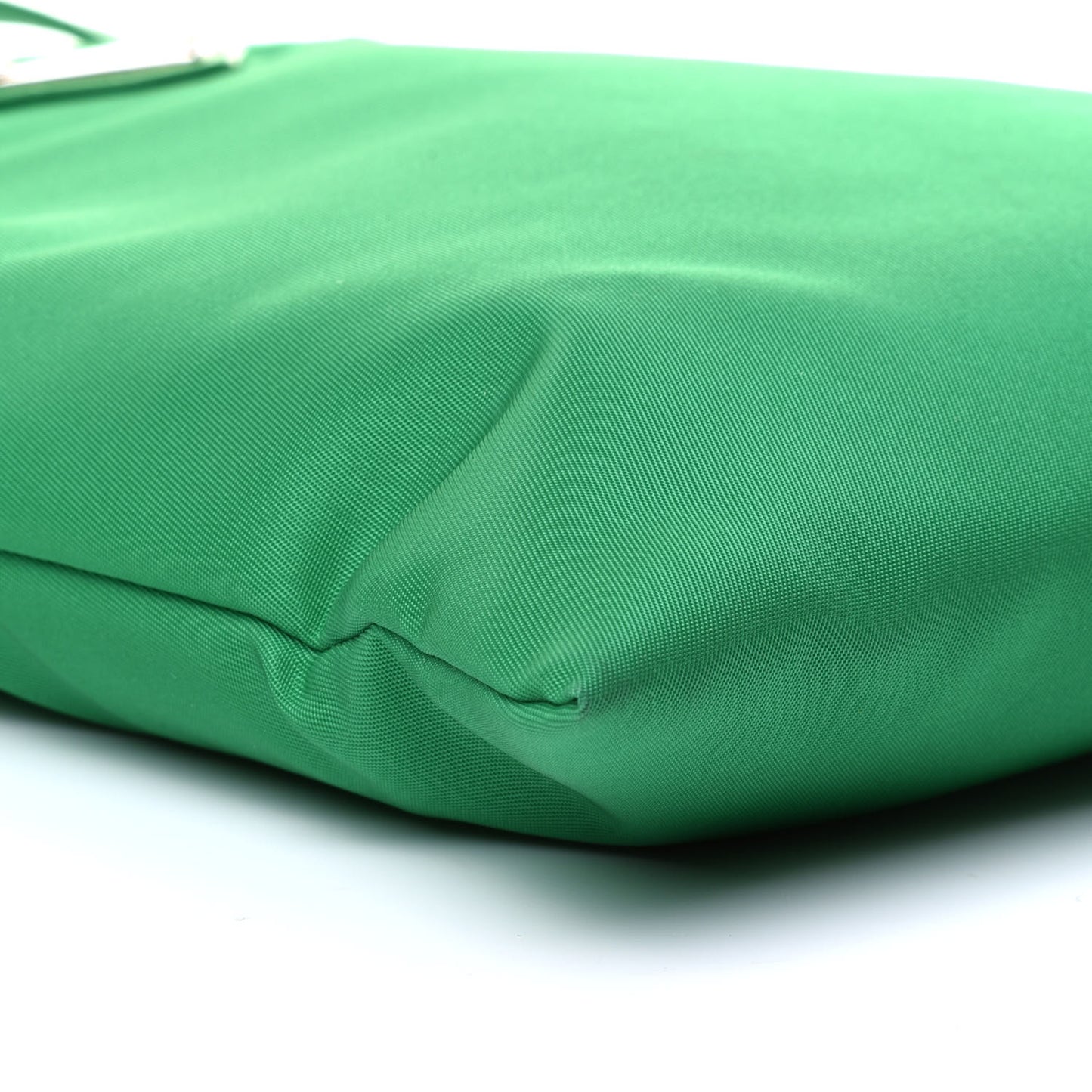 Tessuto Nylon Chain Shopping Tote Menta