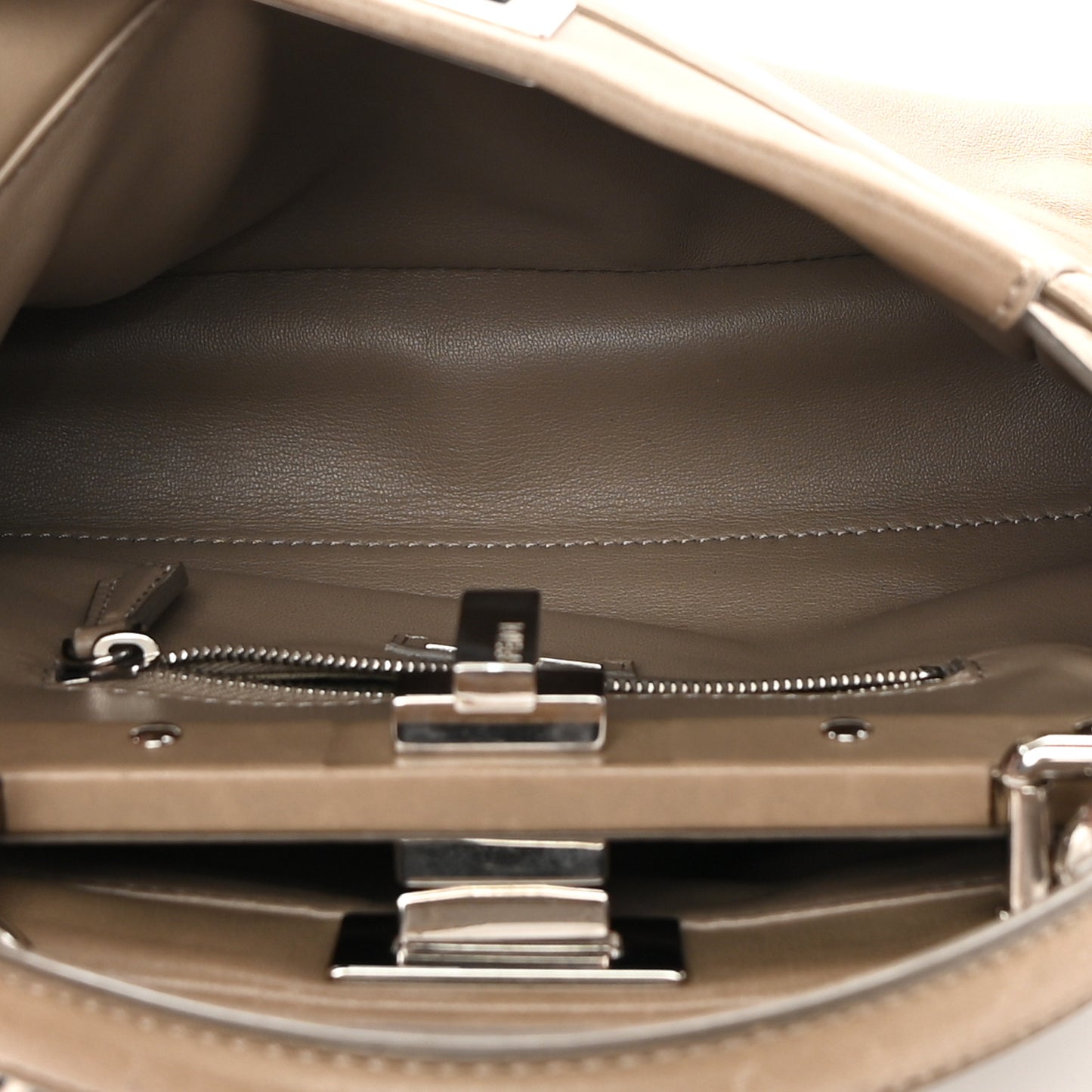Nappa Mini Peekaboo Iconic Satchel Tortora