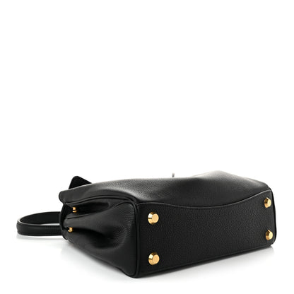 Balenciaga Grained Calfskin Small Rodeo Top Handle Handbag Black 4 of 10