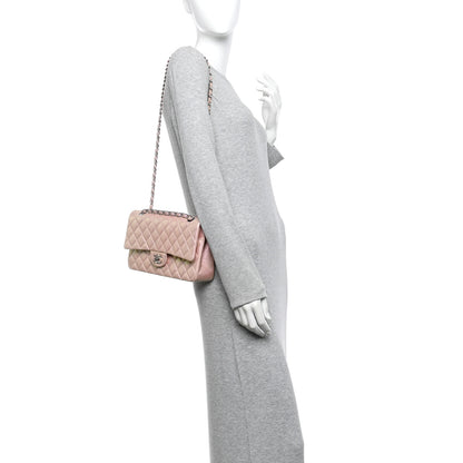 Chanel Iridescent Calfskin Quilted Medium Double Flap Pink 2 of 11