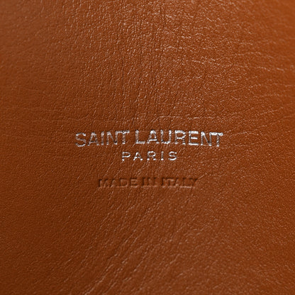 Saint Laurent Grained Calfskin Topstitch Small Sac De Jour Cognac 6 of 11