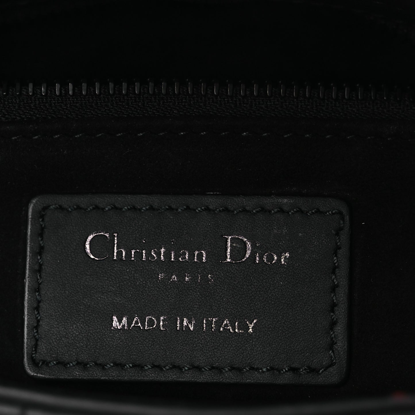 Ultra Matte Calfskin Cannage Mini Lady Dior Black